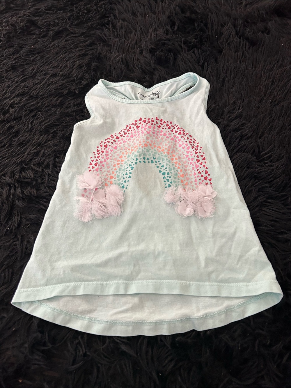 Cynthia Rowley rainbow tank top shirt tee sleeveless cotton kids girls xs 4T
